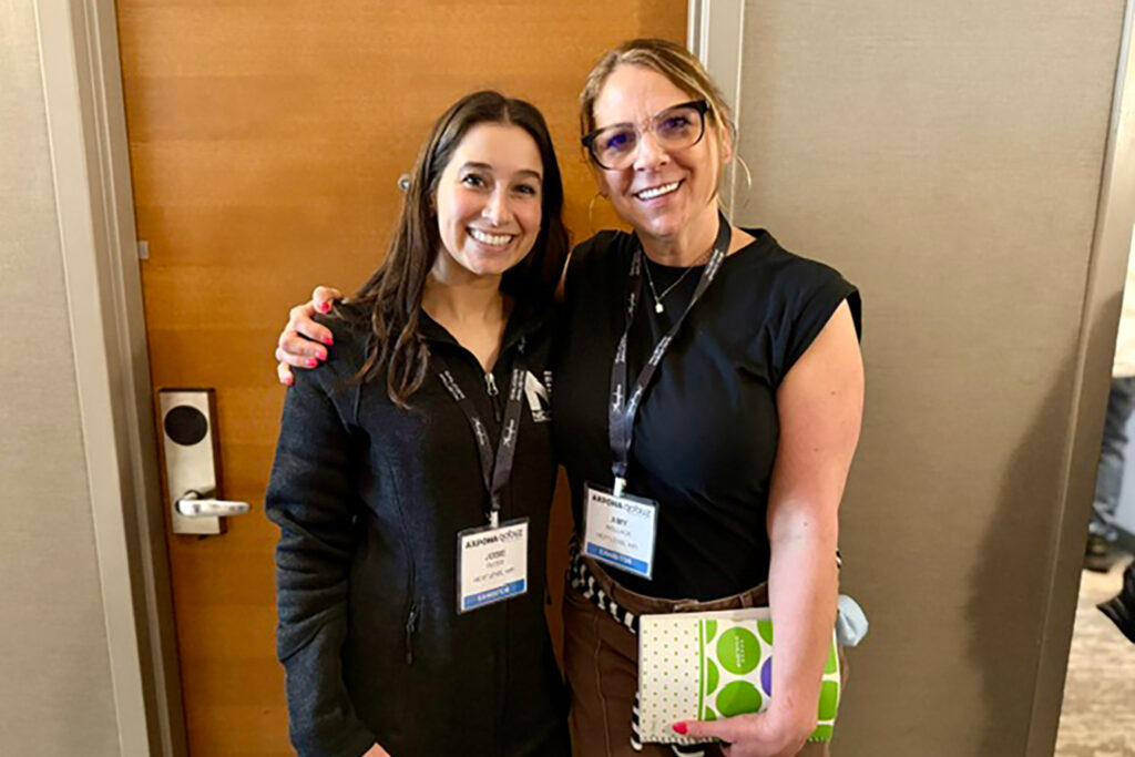 Yes, female audiophiles are rare but not unicorns. These young women took a moment to post for a shot at a recent AXONA consumer audiophile show.