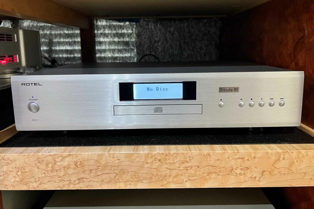 Rotel CD 12 Tribute Compact Disc Player installed in Paul Wilson's reference audio system