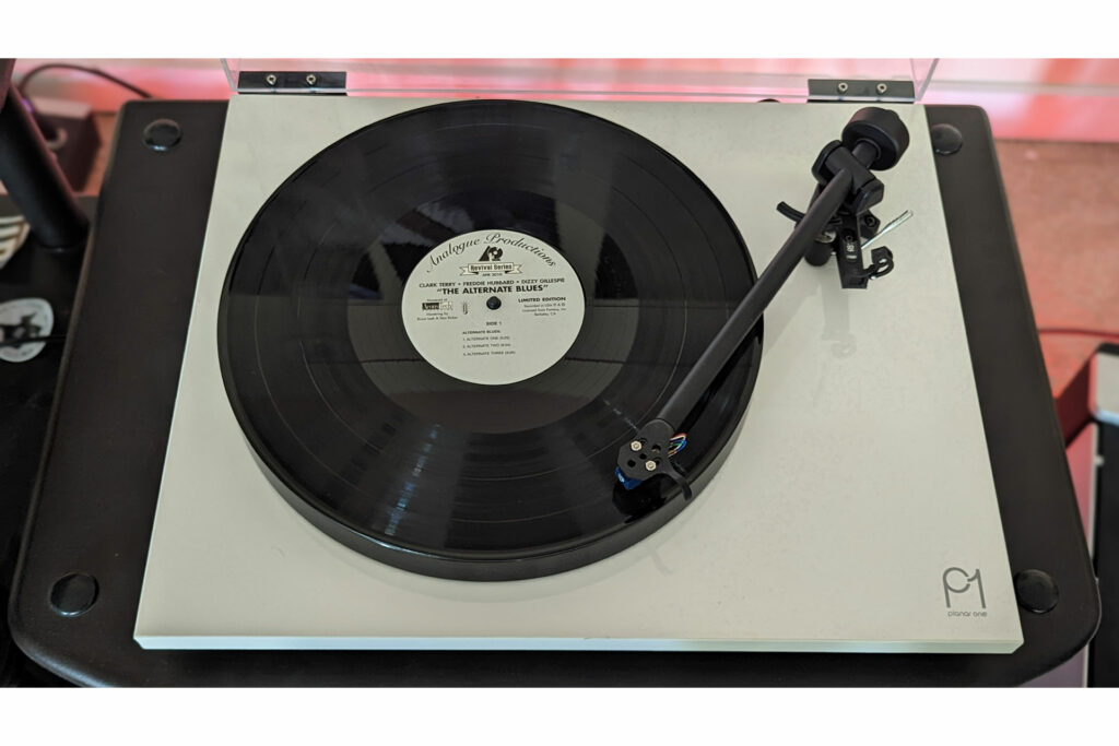The Rega Planar Turntable installed in Michael Zisserson's reference audiophile system