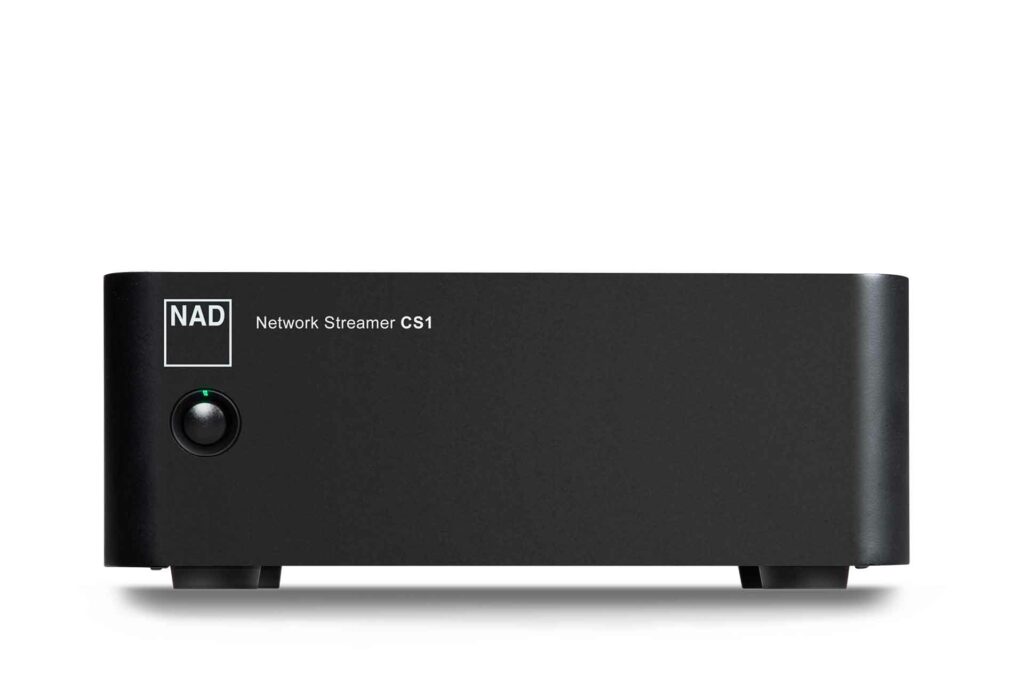 The front view of the NAD CS1 Audiophile Grade Network Endpoint Streamer