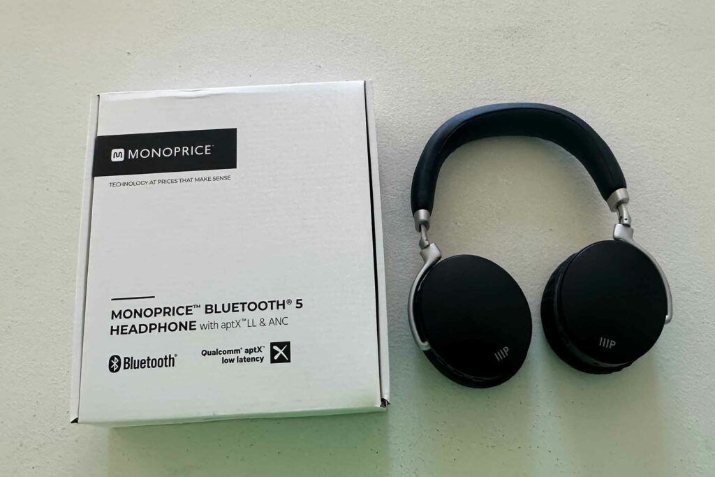 This is the actual pair of Monorice headphones reviewed by Jerry Del Colliano