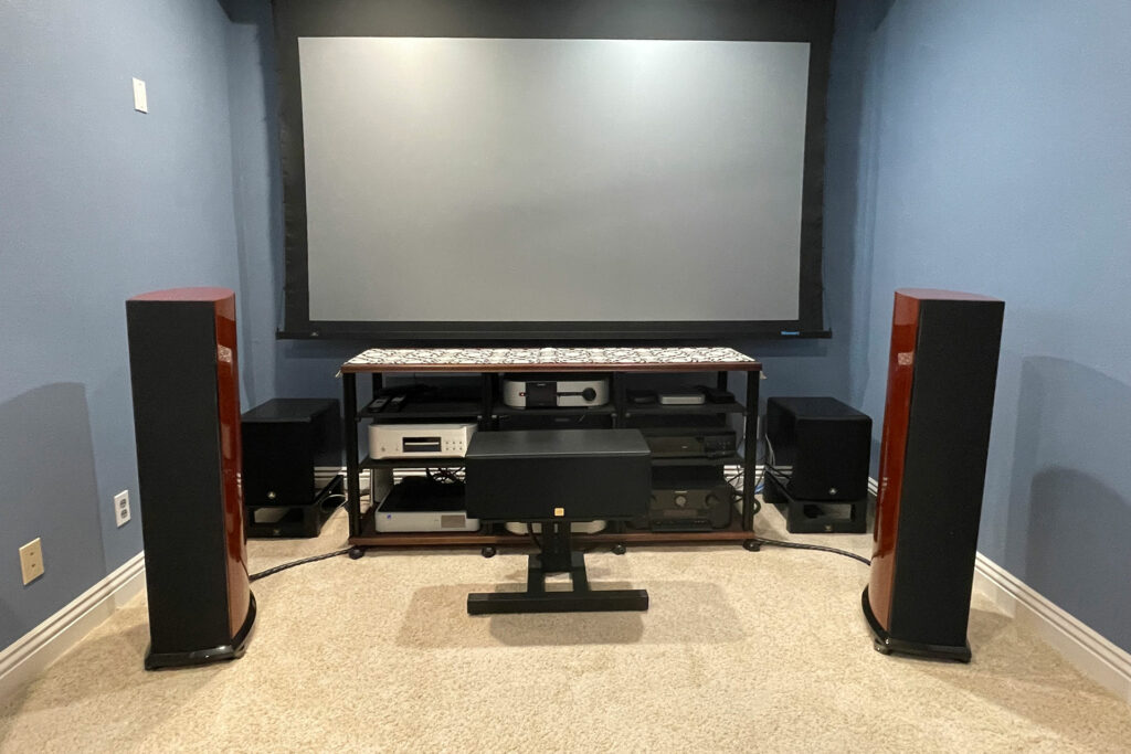 Bob Barrett's Audiophile-grade home theater system on display 