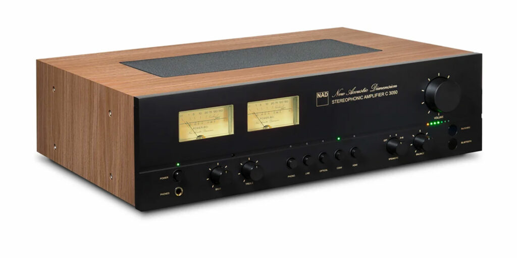 A front view of the new NAD C 3050 integrated amp being launched in Munich next week