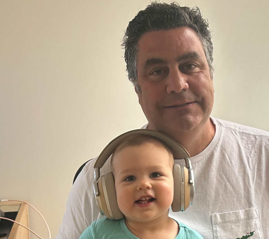 Giovanni Del Colliano, one of the youngest audiophiles out there, rocking Bowers & Wilkins Px8 headphones