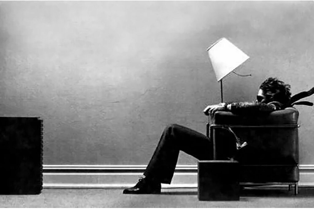Perhaps the most iconic image of a stereo ad ever  - the famous Maxell cassette tape ad