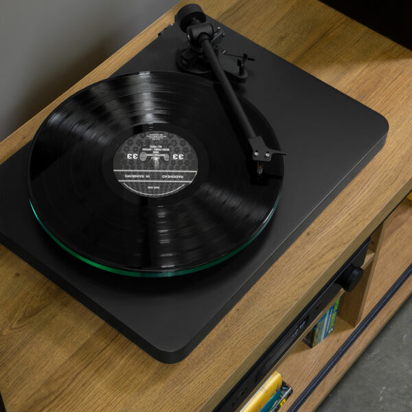 NAD C 558 Audiophile Turntable from the top down