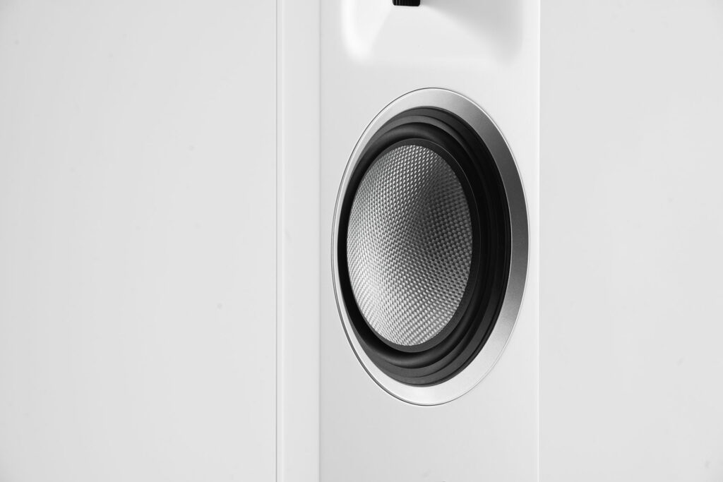 Here's a close up of the bass driver of the MartinLogan XT F100