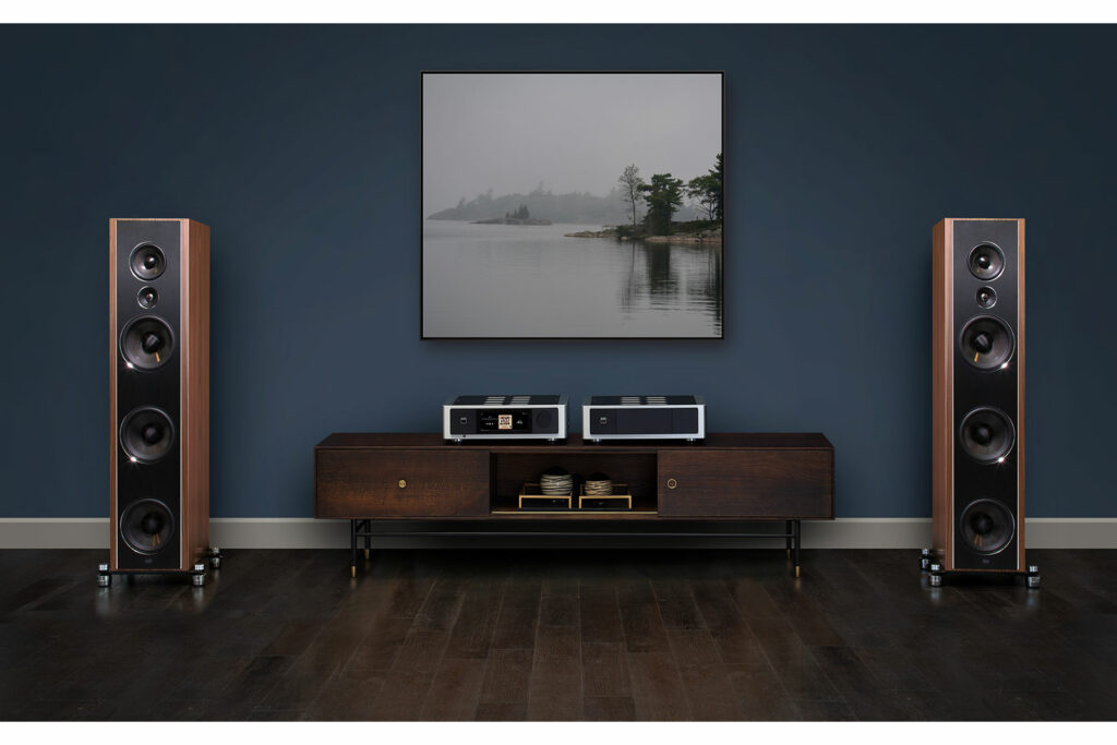 PSB T800 reference audiophile loudspeakers matched with NAD Master Series electronics