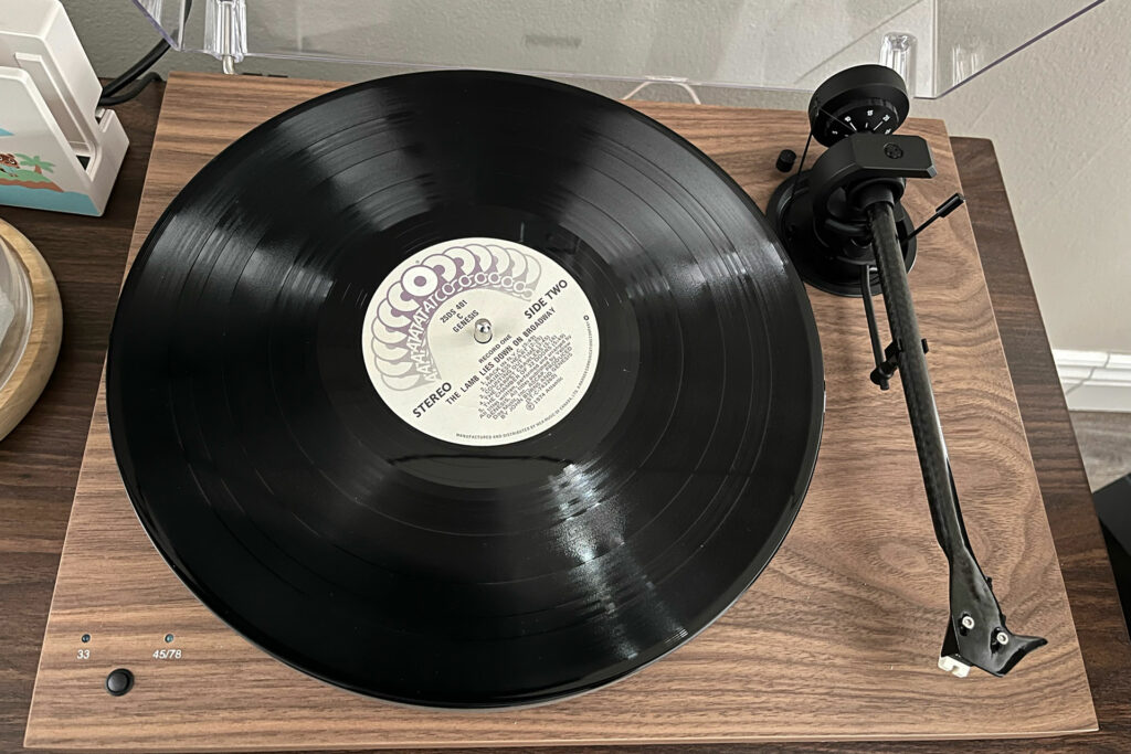 The Pro-Ject X1 B installed in Andrew Dewhirst's reference audiophile system