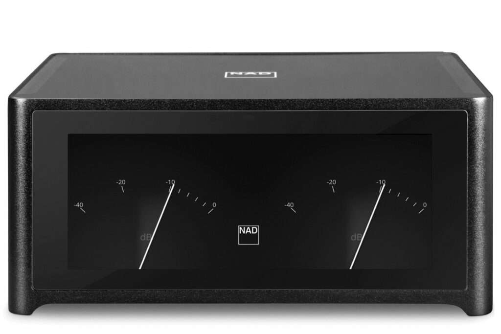 NAD M10 Integrated amp delivers an all-in-one solution including streaming, a preamp, a Hypex power amp, room correction and more.