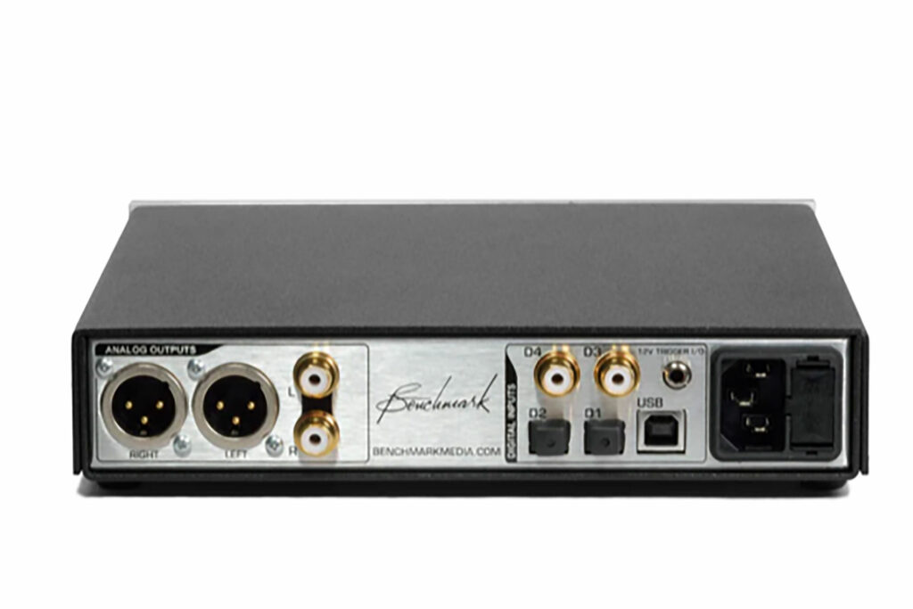 Here's a look at the compact but powerful input and output options on the Benchmark DAC3 B