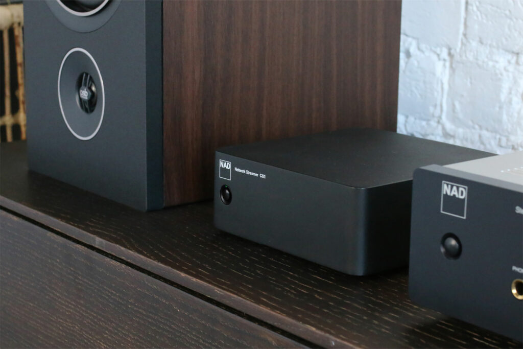 The NAD CS-1 is an endpoint more than a streamer and can bring music via the streaming company's app to your system at a very low cost.
