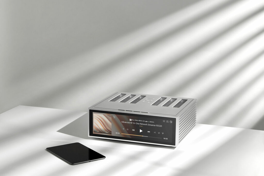 Just add an iPad and you are ready to rock with the HiFi Rose RS520 integrated amp.