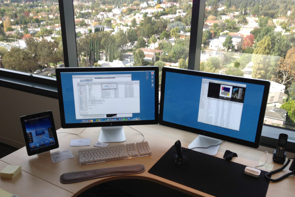 Check out the view at the old LPG offices from the dual monitor control center for that system