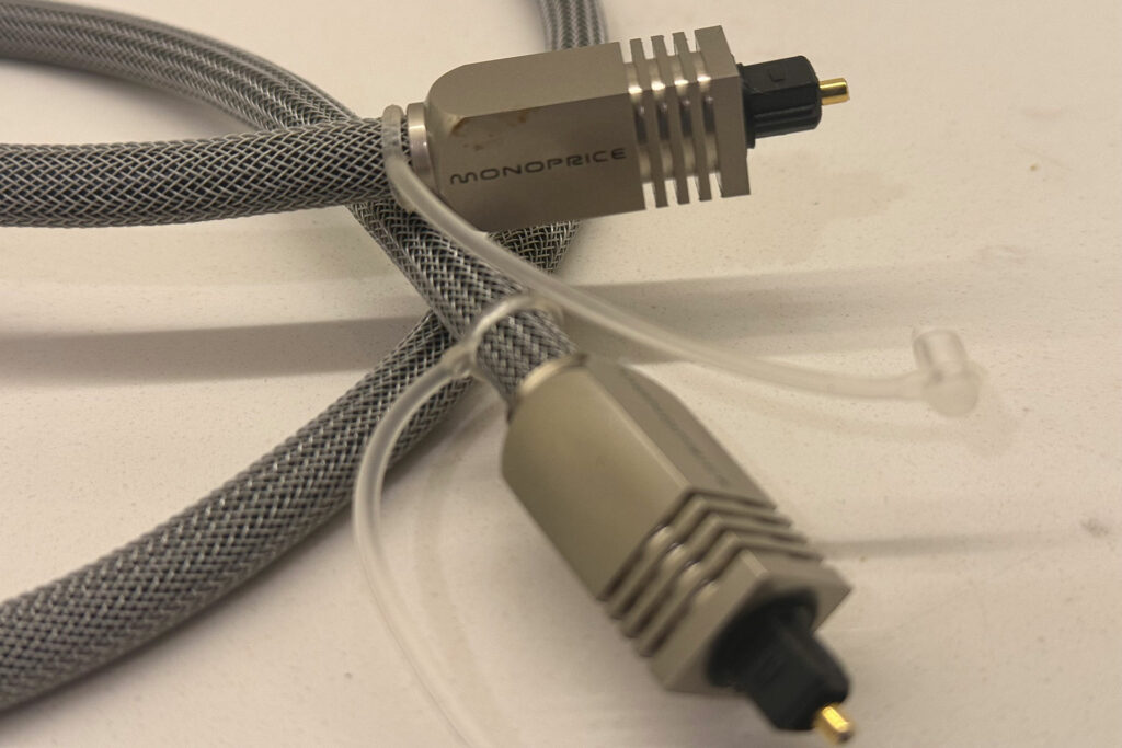 Optical cables from Monoprice...
