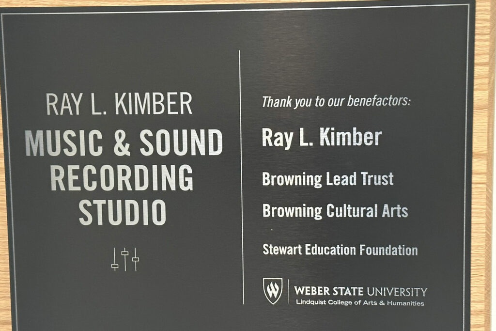 Ray Kimber's studio at Weber State is quite impressive.