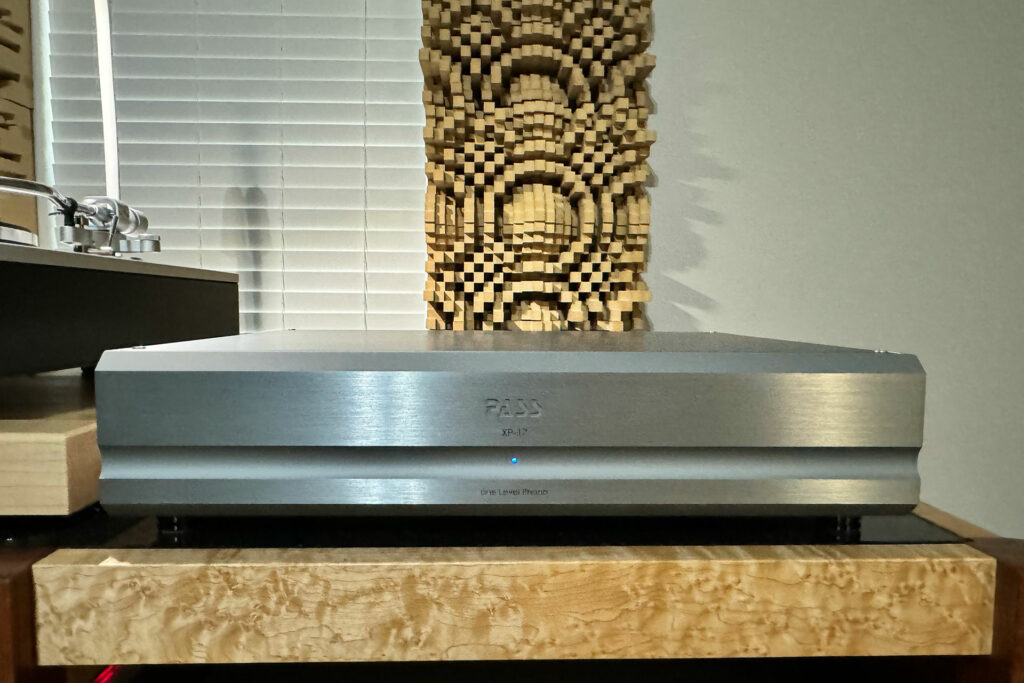 The Pass Labs XP-17 in Paul Wilson's audiophile listening room. 