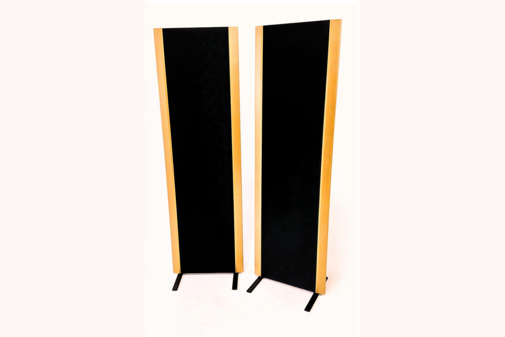 Magnepan 2.7 floorstanding planar speakers.