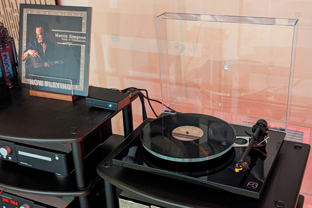 The Rega P3 installed in Michael Zisserson's reference audiophile room.