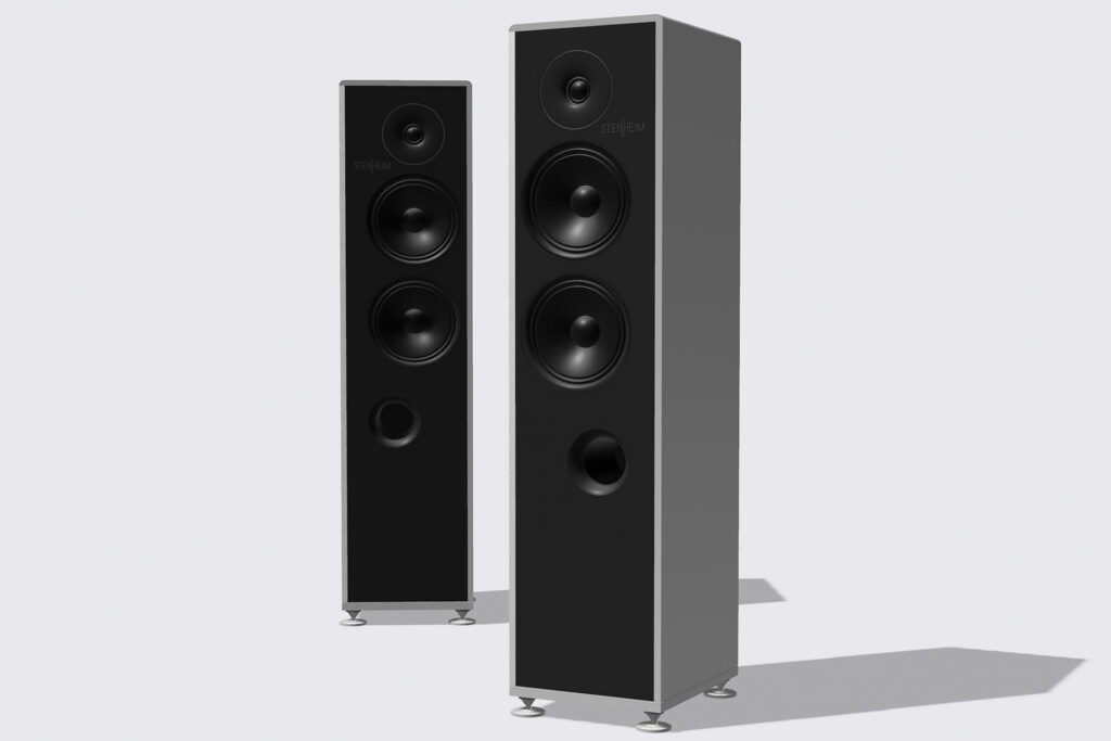 Stenheim Alumni Two.Five Speakers as a pair in dark grey.