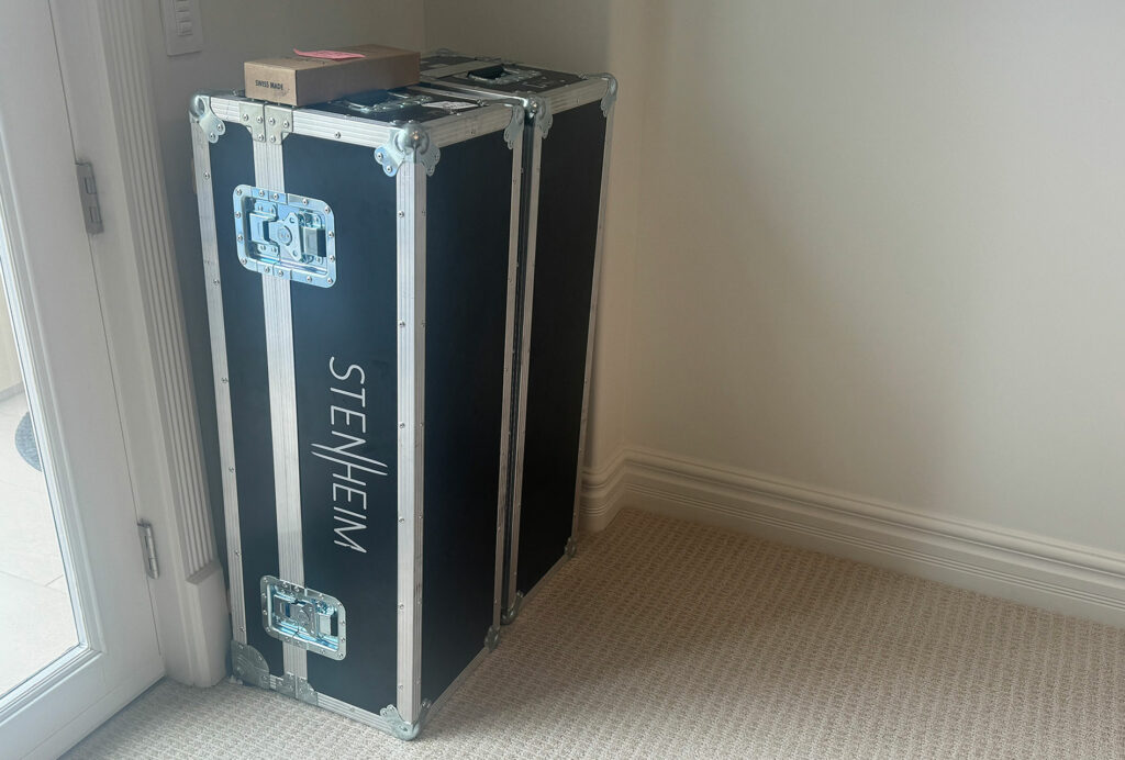 The optional Stenheim road cases.