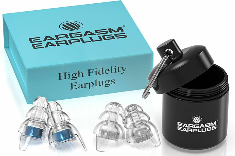 Audiophile-grade hearing protection from Eargasm.