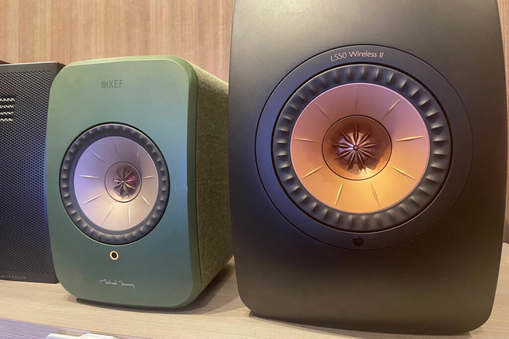 KEF speakers at a local Los Angeles AV retailer.