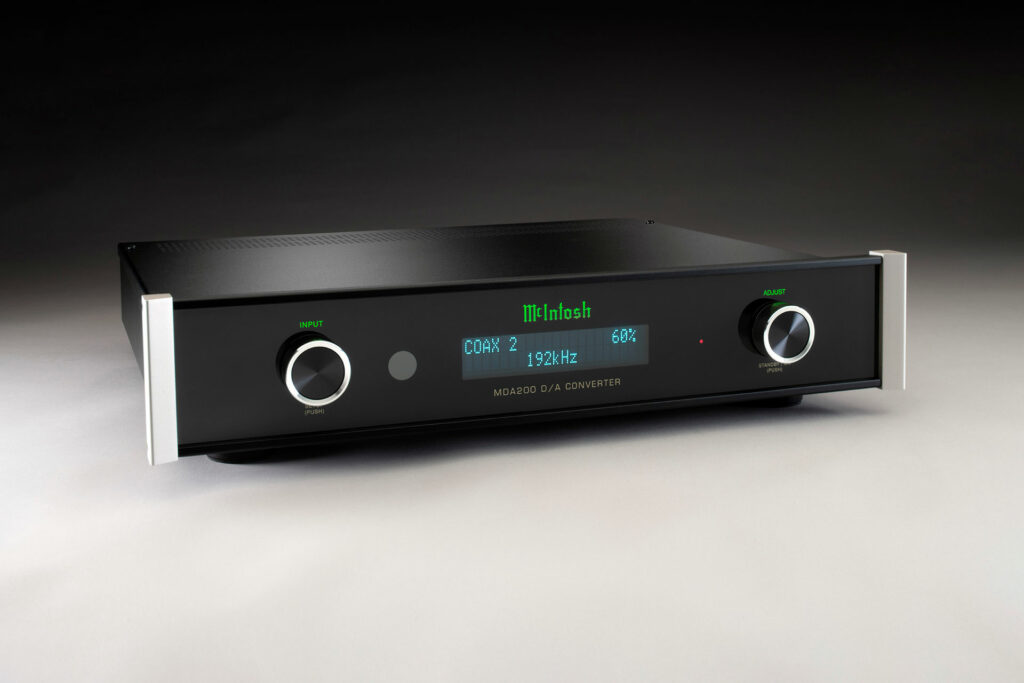 The McIntosh MDA200 brings the classic Mc-design language to a modern DAC.