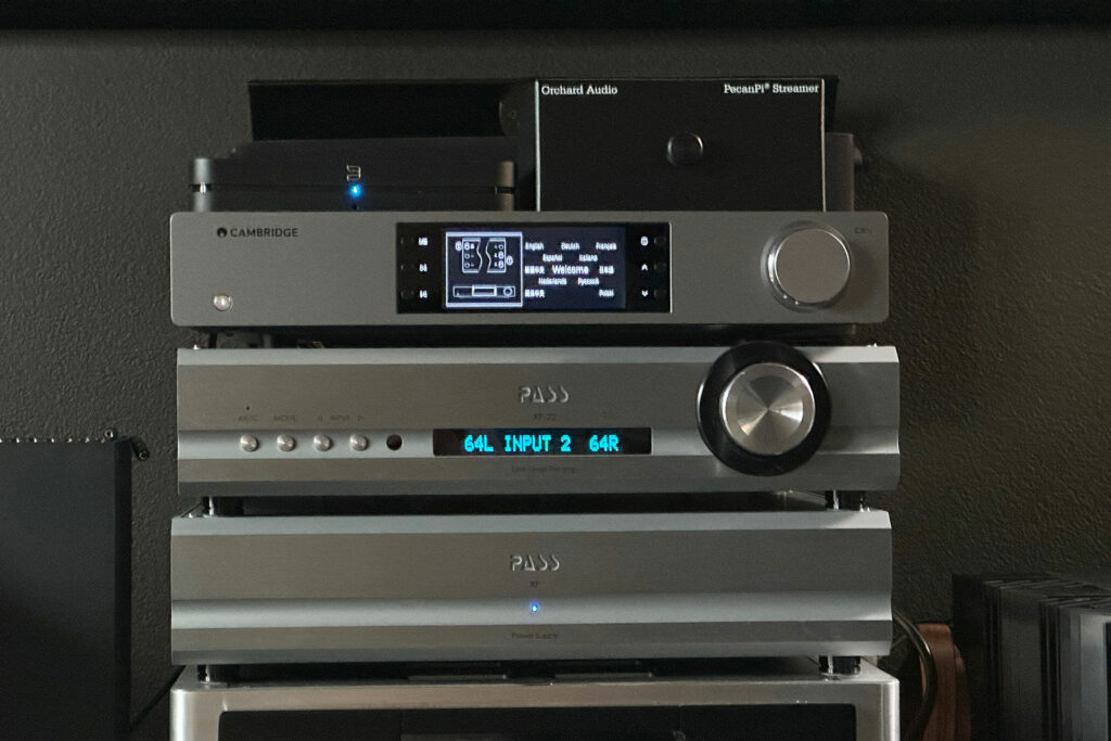 The Cambridge Audio CXN100 in Greg Handy's audiophile stack.