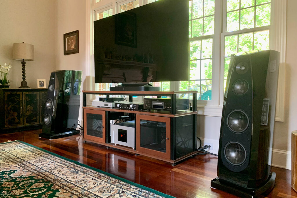 Jim Swantko's Reference Audiophile System includes: a CH Precision M1.1 amp, Rockport speakers, a MarkLevinson Preamp, a cutting-edge Weiss Engineering DAC and WireWorld cables.