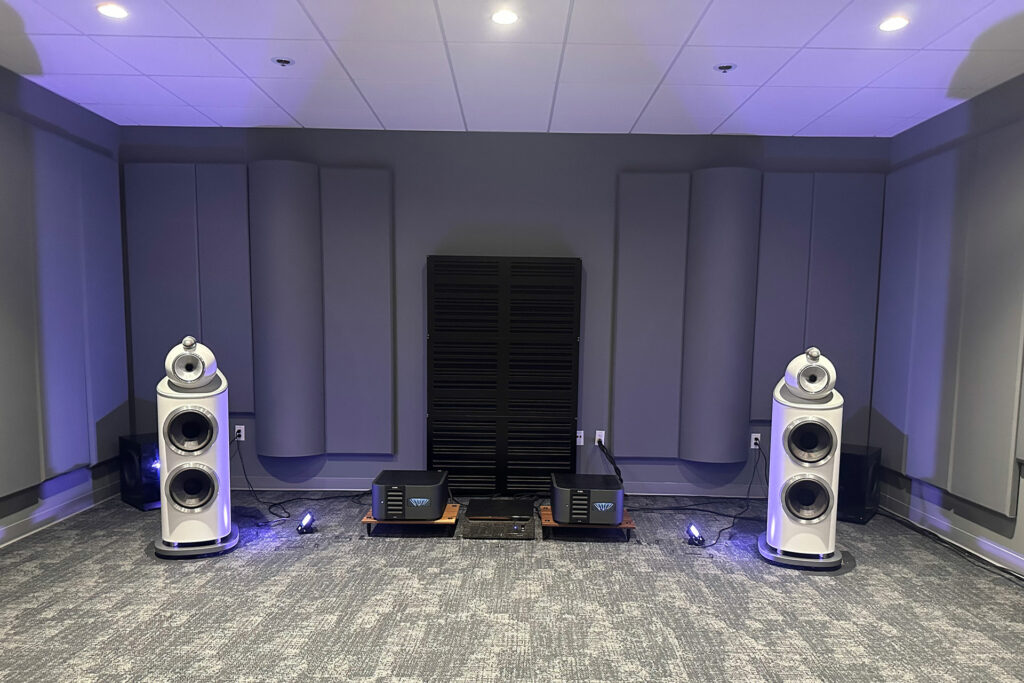 The reference listening room at Masimo in Carlsbad, California