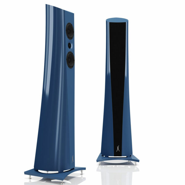 Estelon AURA Speakers in a gorgeous dark blue finish