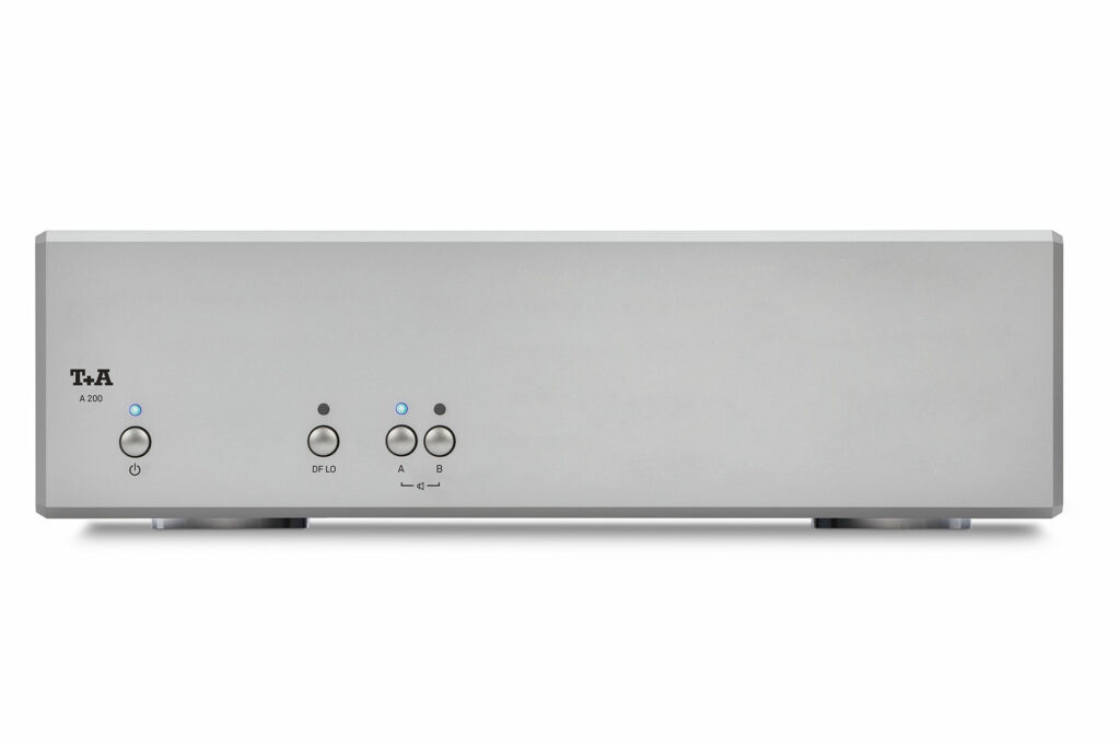 T+A's A200 class-D power amp in silver