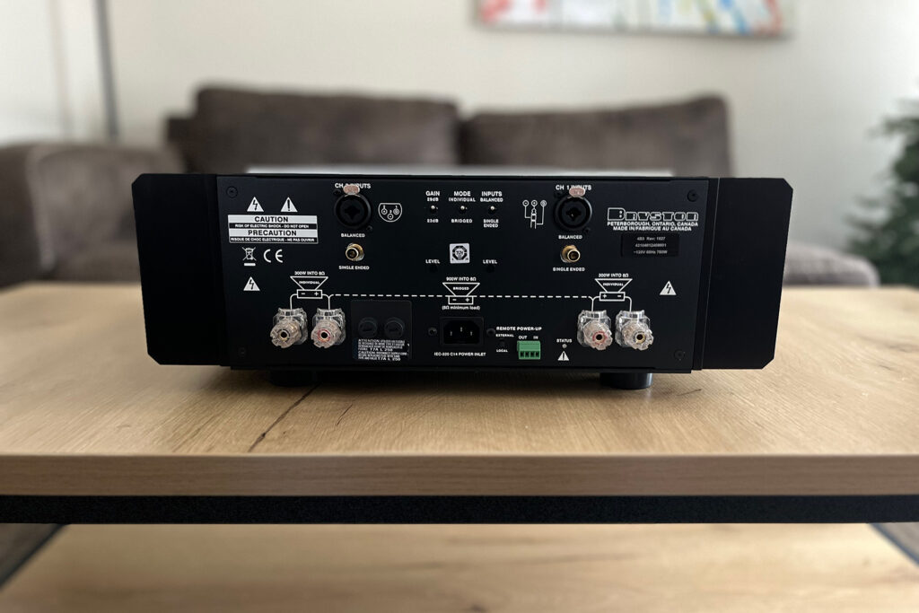 Take a look at the input and output options from the back of the Bryston 4B Cubed - photo by Andrew Dewhirst. 