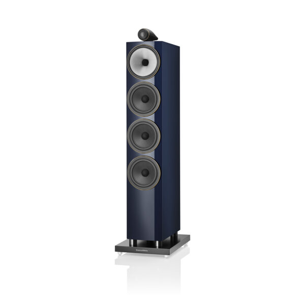 The Bowers & Wilkins 702 S3 Signature in its "signature" blue paint finish.