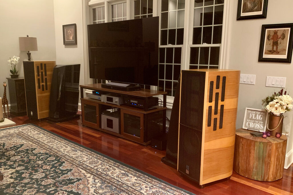 Jim Swantko was able to shoot out the McAudiotech TL-12 speakers with his reference Rockports. 