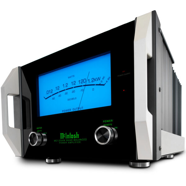 The McIntosh MC1.25 KM mono amp - photographed solo.