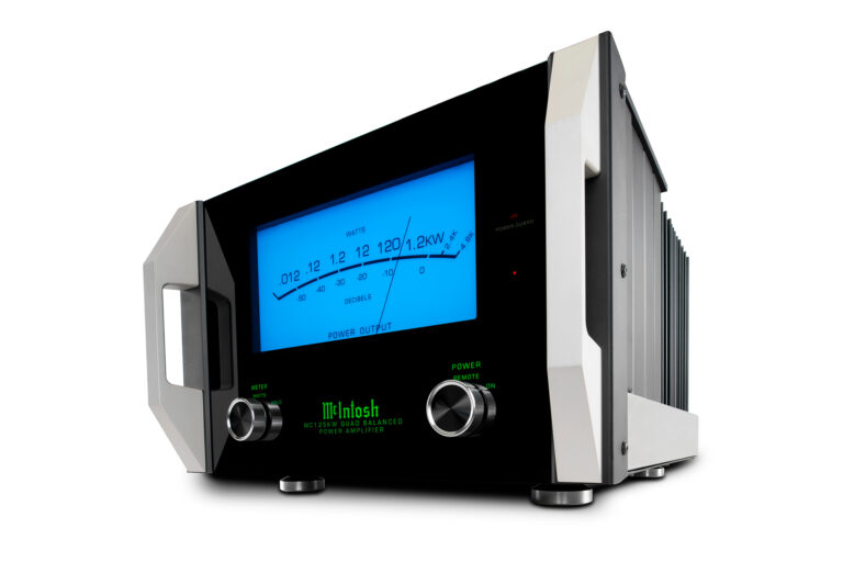 The McIntosh MC1.25 KM mono amp - photographed solo.