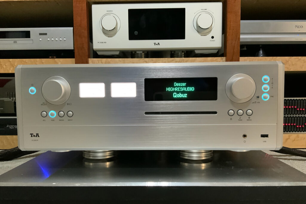 The T+A R 2500 audiophile "receiver" installed in Paul Wilson's reference audiophile system.