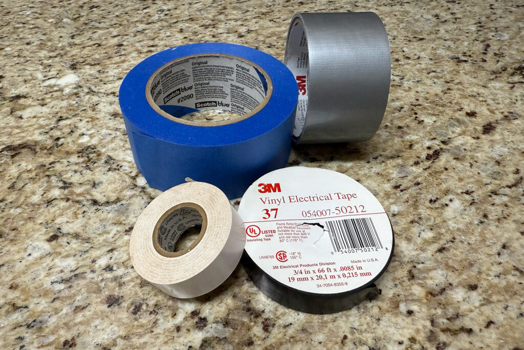 Various types of tape can help with speaker placement, big-time.
