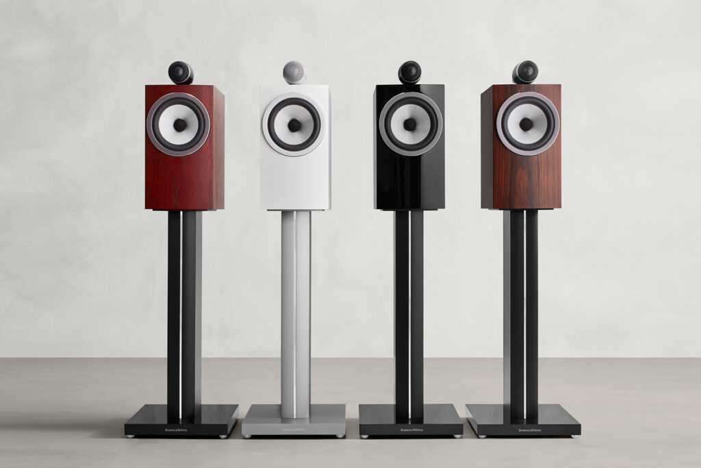 Every flavor of Bowers & Wilkins 605 S3 loudspeakers in a row.