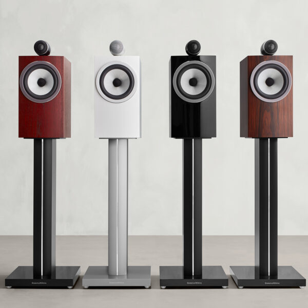 Every flavor of Bowers & Wilkins 605 S3 loudspeakers in a row.