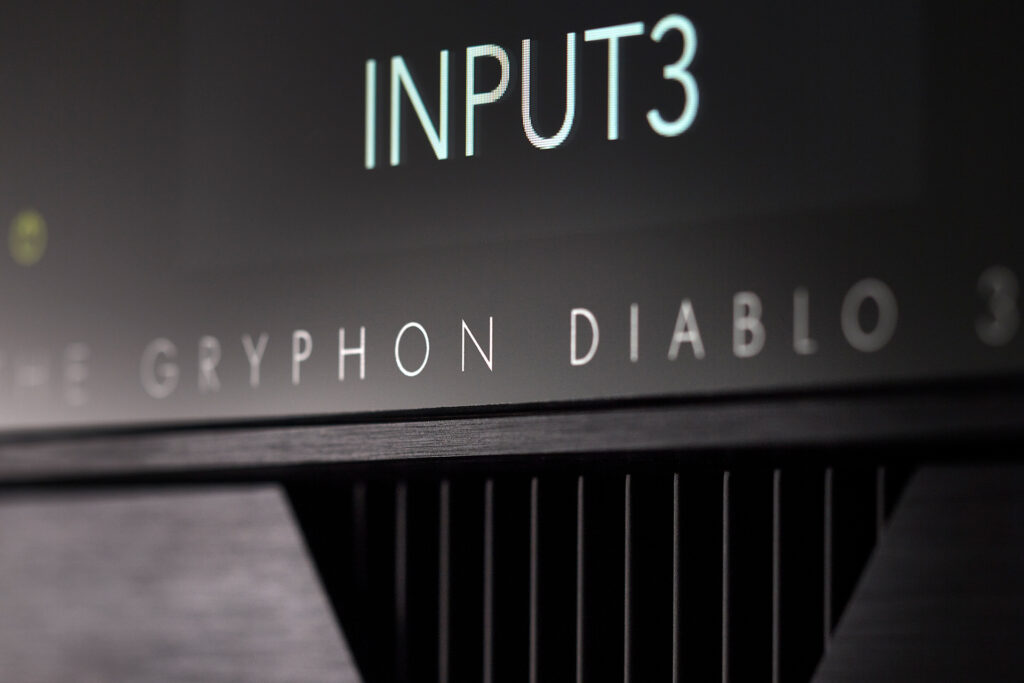 Internal DAC and an internal phonostage are optional on the Gryphon Diablo 333.