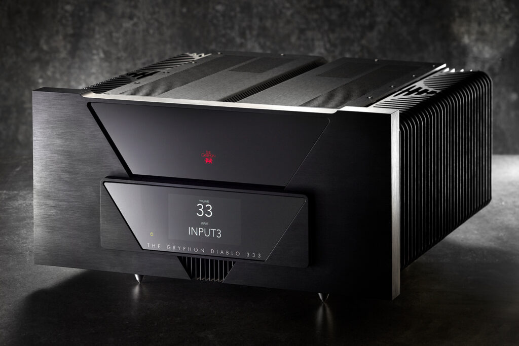 The Gryphon Diablo 333 Integrated amp looks mean when it isn't even plugged in...