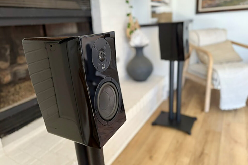 A pair of the SVS Ultra Evolution looking artsy in a pair.