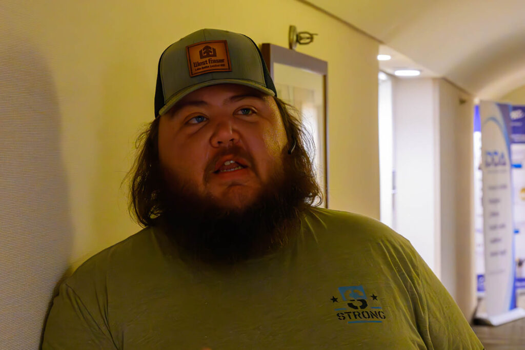 A 32 year old, professional truck driver from Tampa at their local audiophile show.