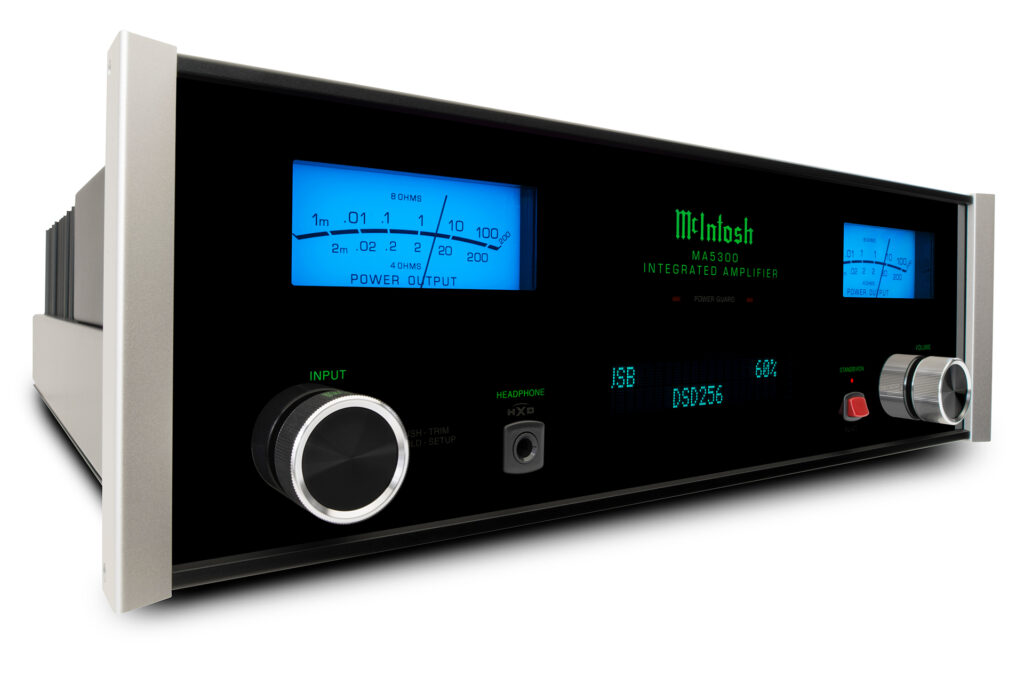 The McIntosh MA5300 brings a vintage feel to an integrated amp with some very modern features.