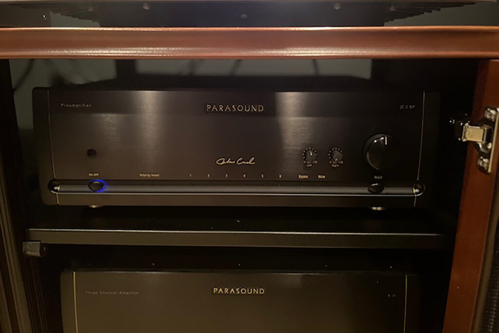 The Parasound JCP2BP in Doug Peot's reference audiophile system.