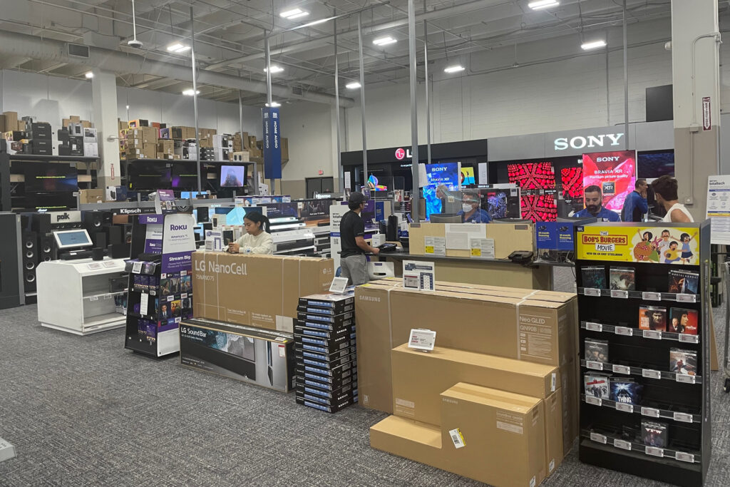 Getting some support at a local Best Buy.