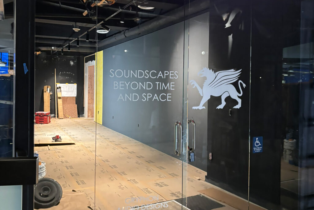 The new Gryphon Showroom under development at the swanky Pacific Design Center in West Hollywood.